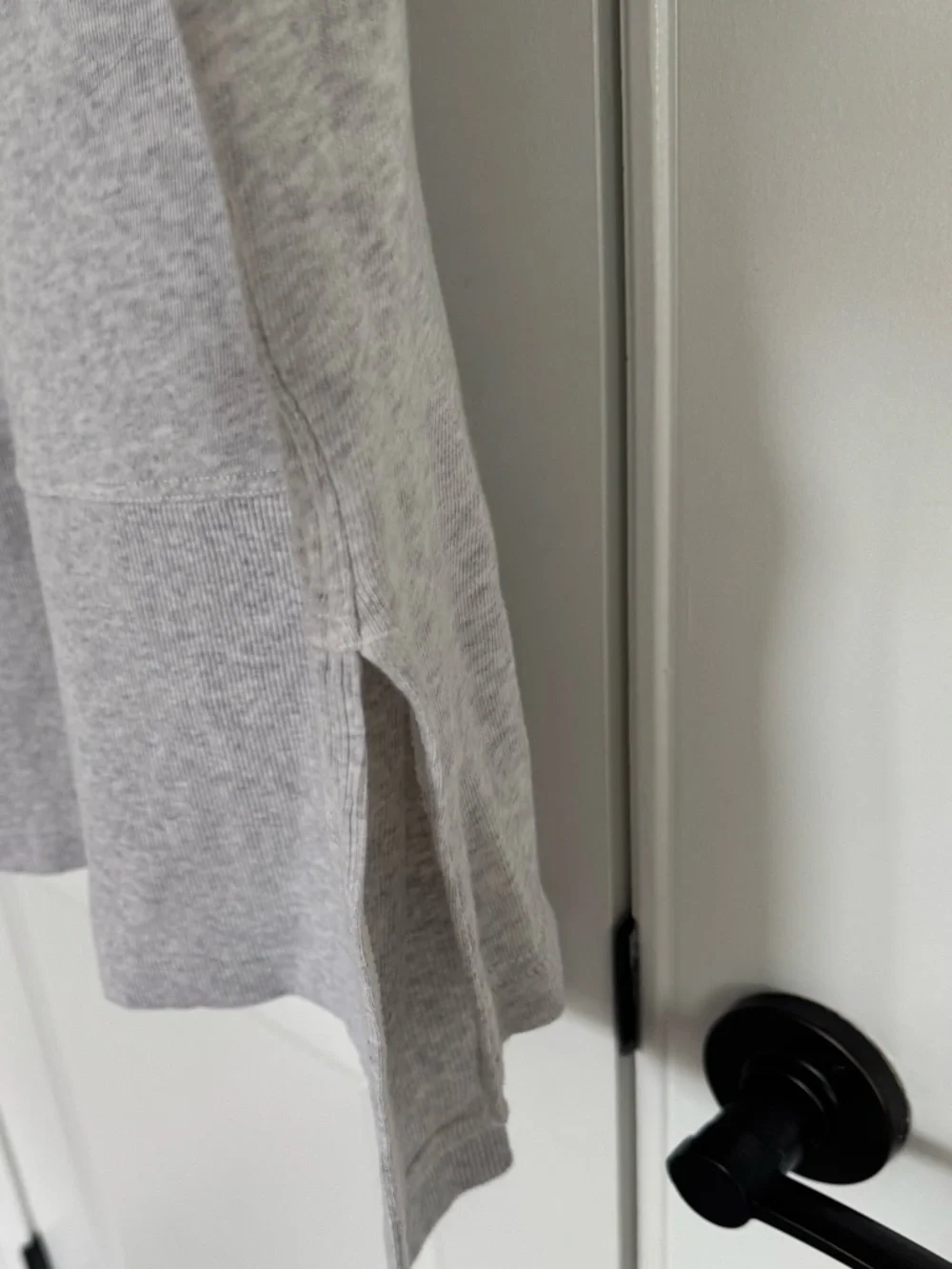 aerie Light Gray Snap-Front Pullover - Picture 3 of 4